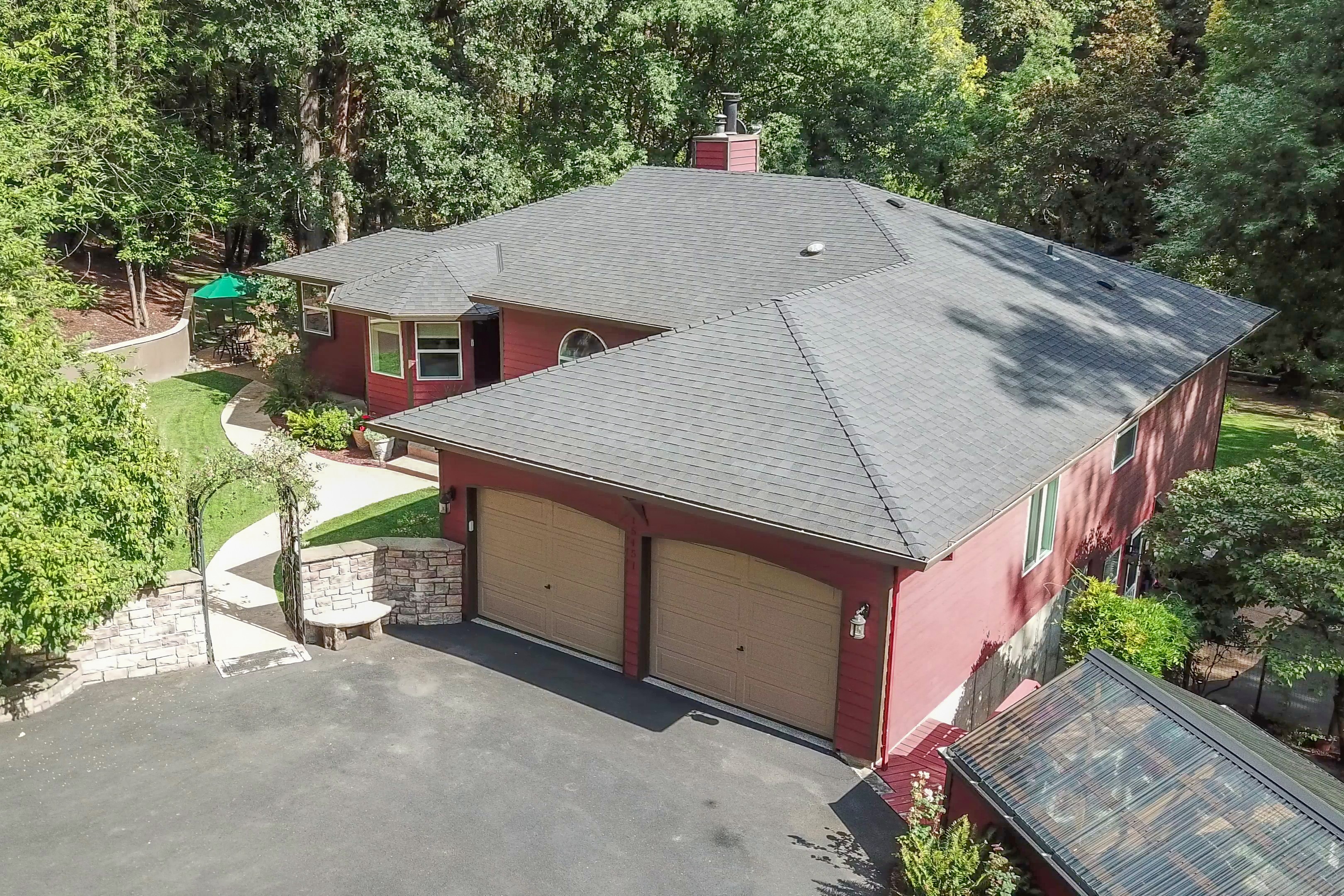 Portfolio image drone over house